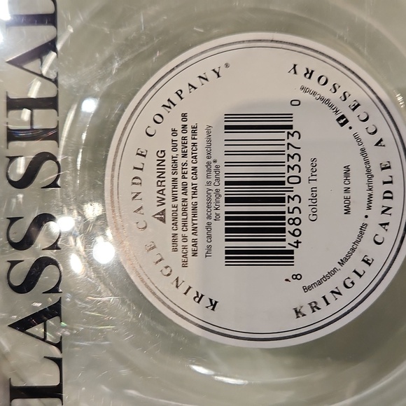 EUC Kringle Candle Company Golden Trees Decorative Glass Shade - Picture 8 of 9